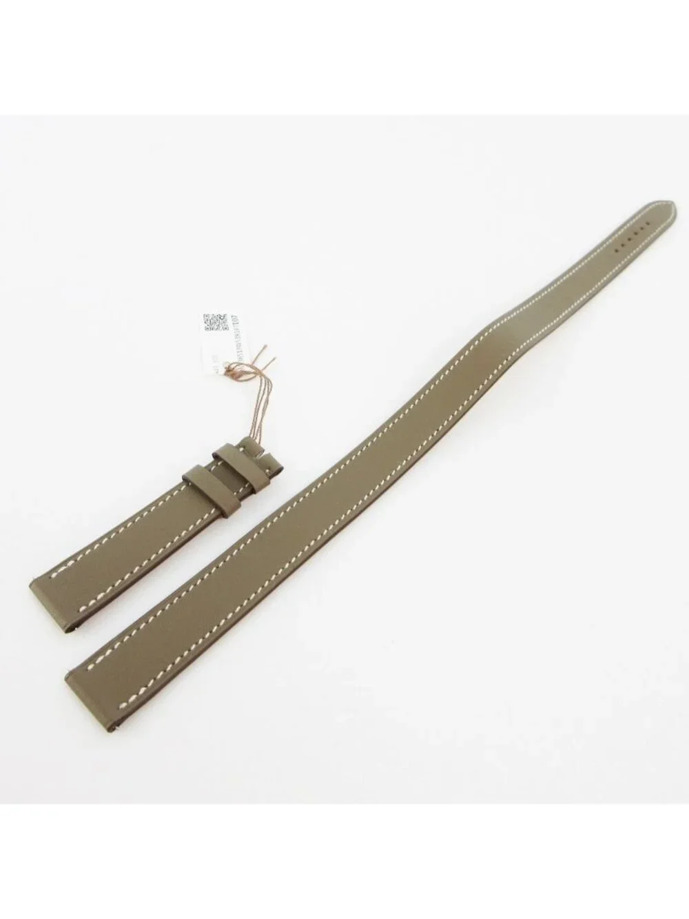 Hermes Watch PM Replacement Strap Double Tour 2 Heavy Wrap Swift Leather Etoupe